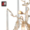 Art design decorative small tree shape copper table light 